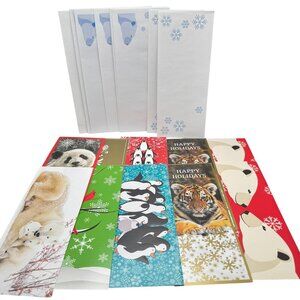 WWF Holiday Greeting Cards Set Of 10 Wildlife Designs & Envelopes Soy Ink